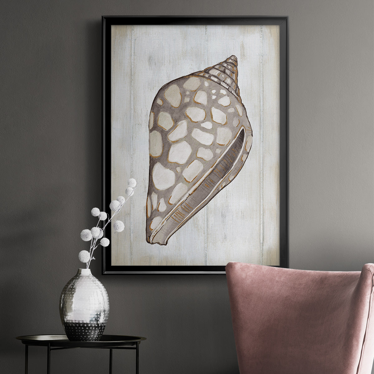Ocean Cone I - Modern Framed Canvas Print