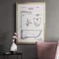 Vintage Bath I - Modern Framed Canvas Print