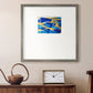 Blue and Gold Abstrat I Premium Framed Print Double Matboard