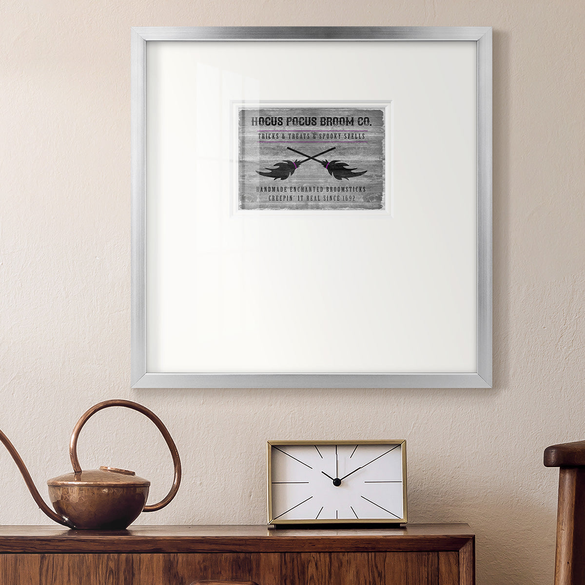 Hocus Pocus Broom Co Premium Framed Print Double Matboard