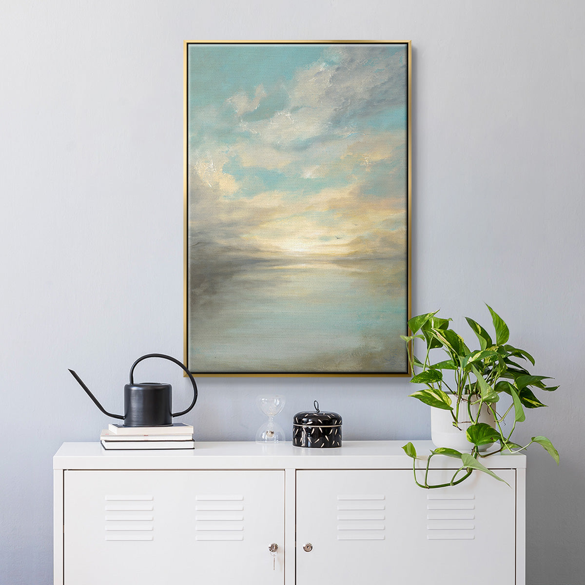 Morning Glory - Floater Framed Canvas Print