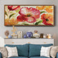 Jardin Rouge - Floater Framed Canvas Print