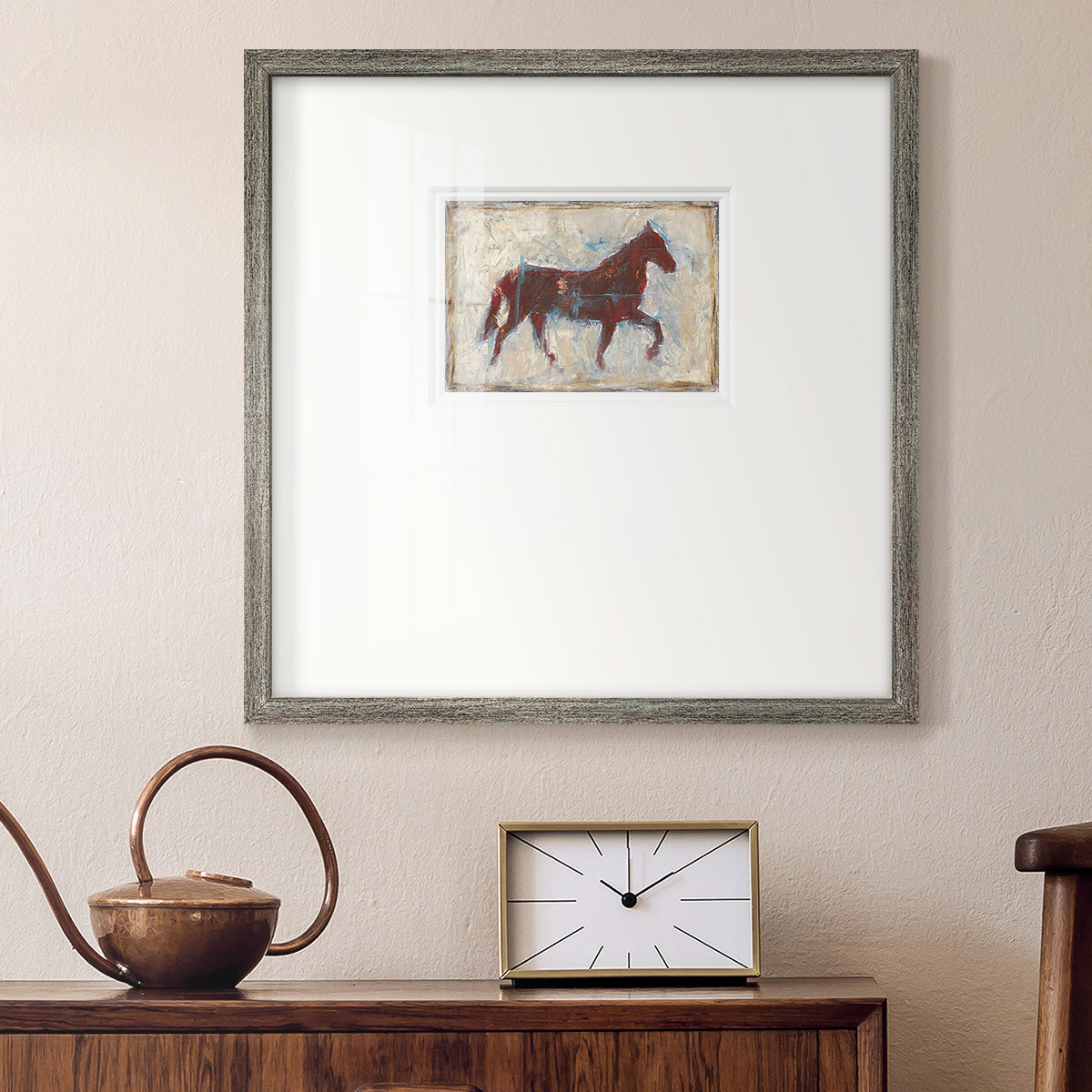 Iron Equine II Premium Framed Print Double Matboard