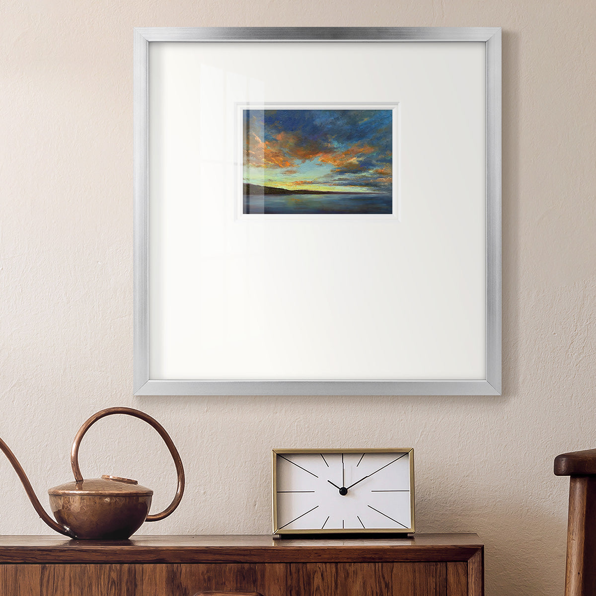 Coastal Views IV Premium Framed Print Double Matboard