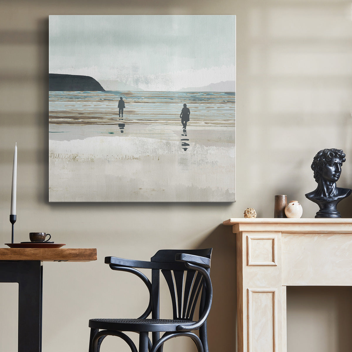 Beach Walking III-Premium Gallery Wrapped Canvas - Ready to Hang