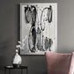 Grey Scribbles II - Modern Framed Canvas Print