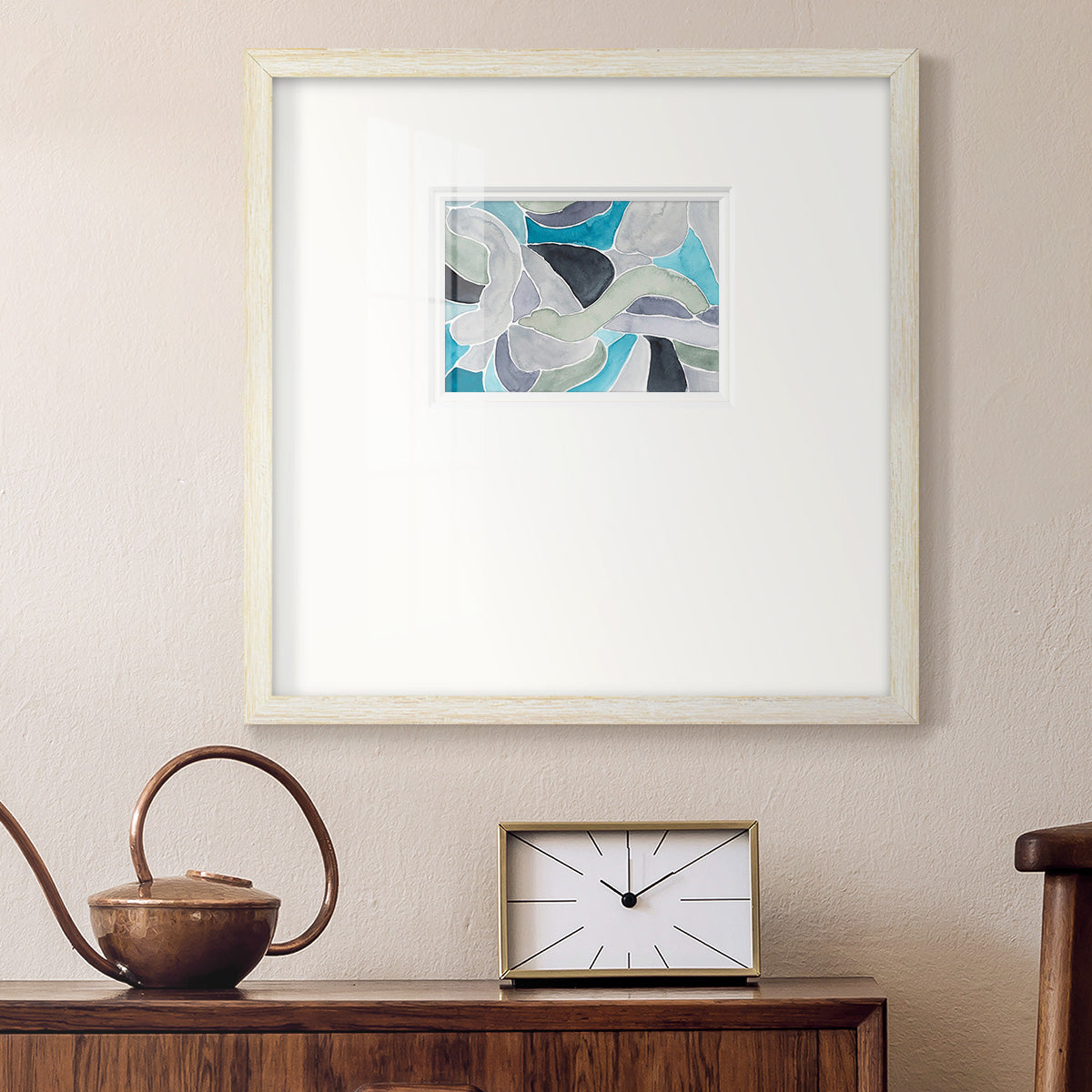 Subtle Billows II Premium Framed Print Double Matboard