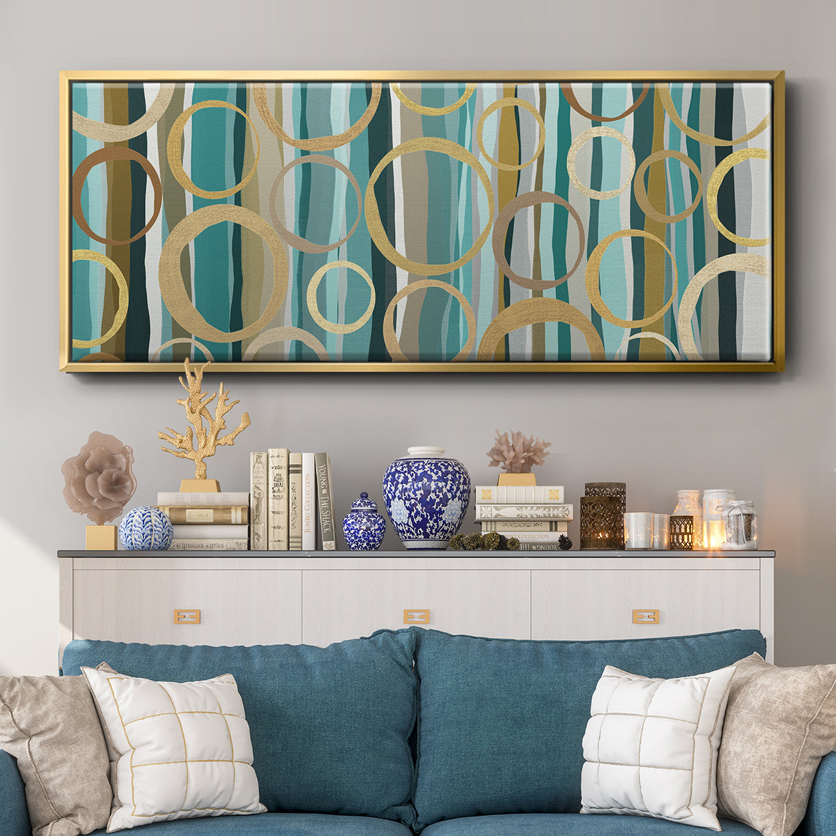 Watson's Garden II - Floater Framed Canvas Print