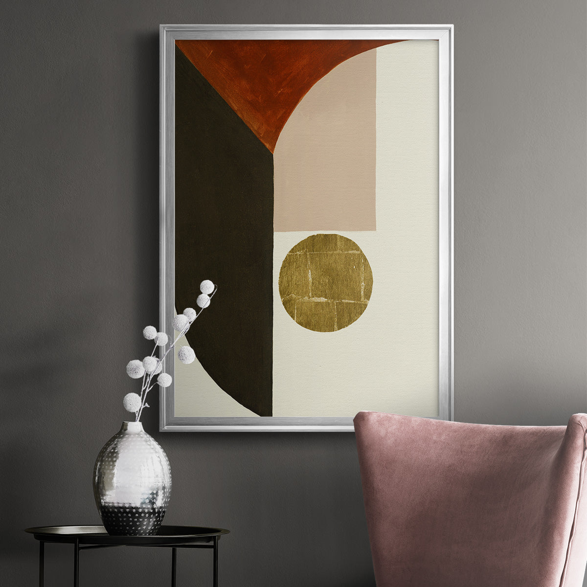 High Notes II - Modern Framed Canvas Print