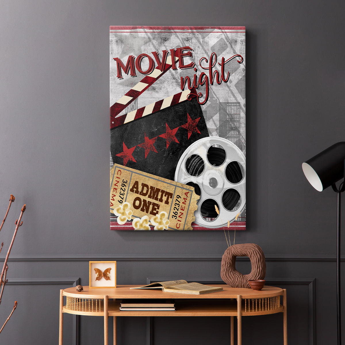 Movie Night II - Canvas Art Print