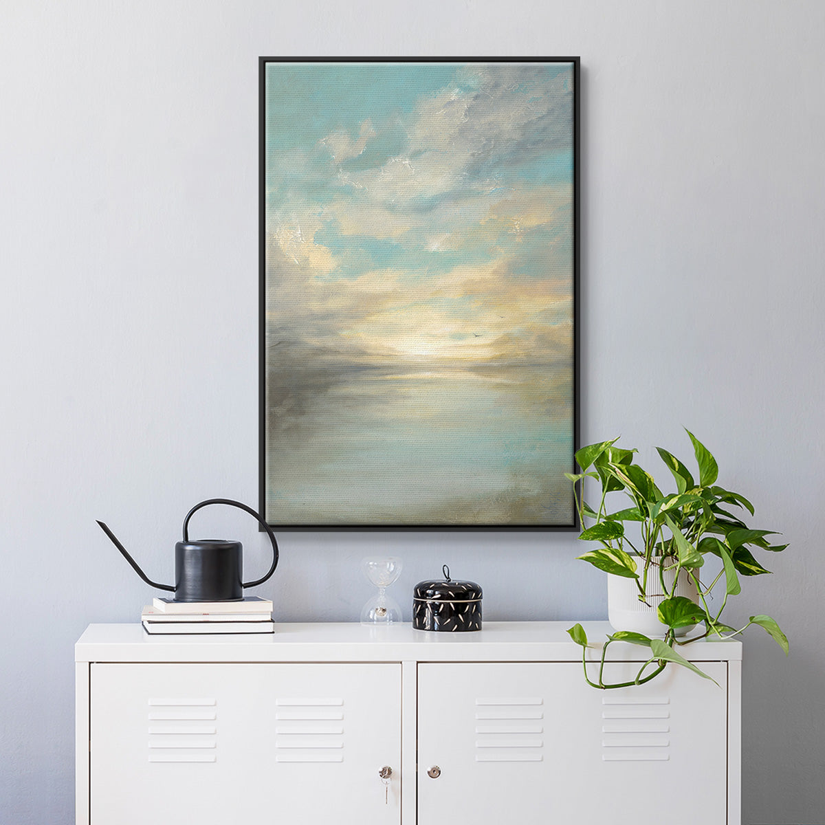 Morning Glory - Floater Framed Canvas Print