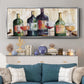 The Dinner Party - Floater Framed Canvas Print