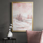 Blush Winter - Modern Framed Canvas Print