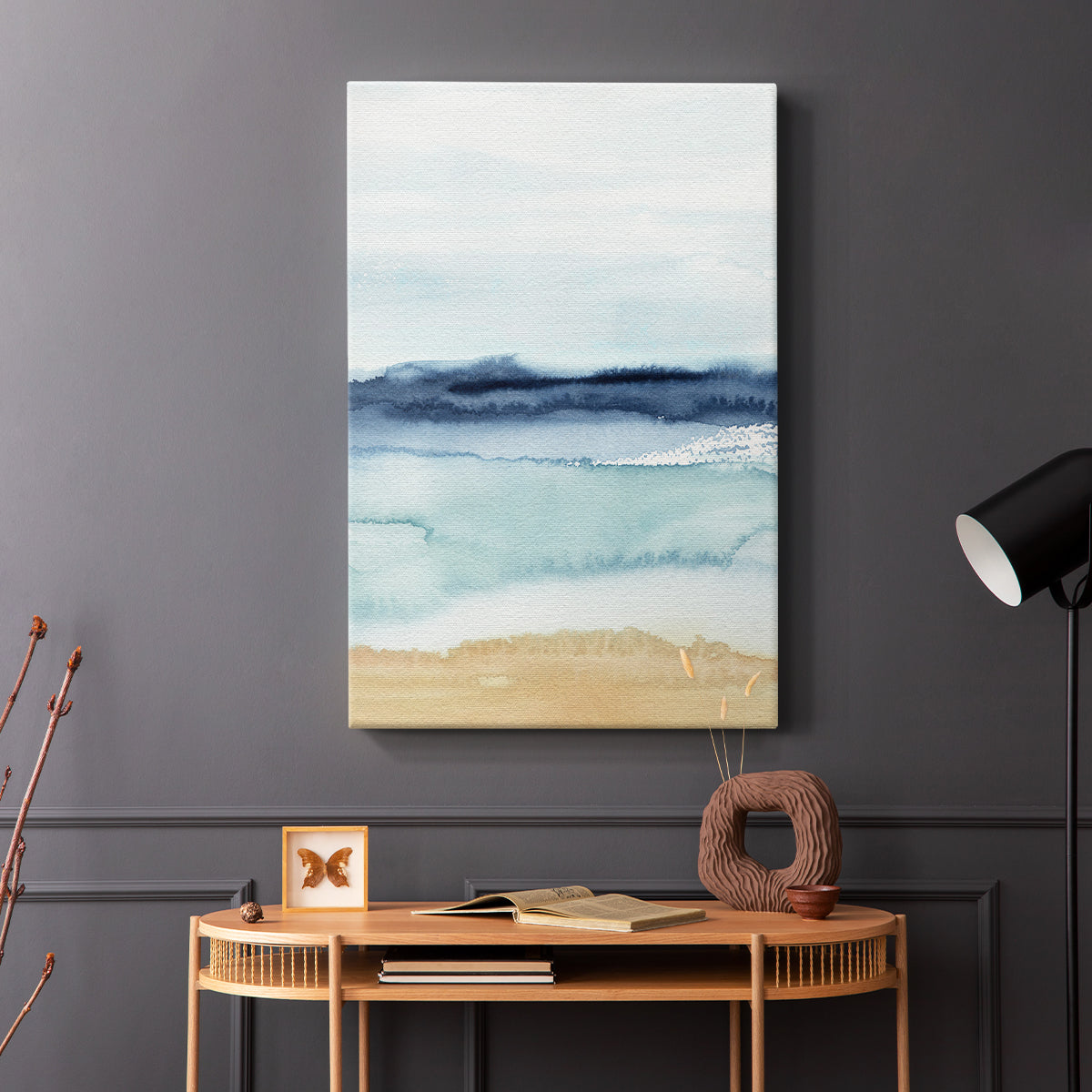 Watercolor Ocean Horizon II - Canvas Art Print