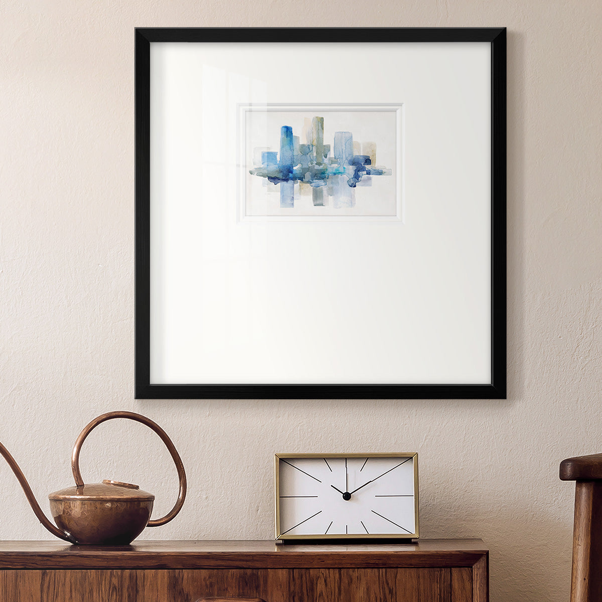 Soft Skyline II Premium Framed Print Double Matboard