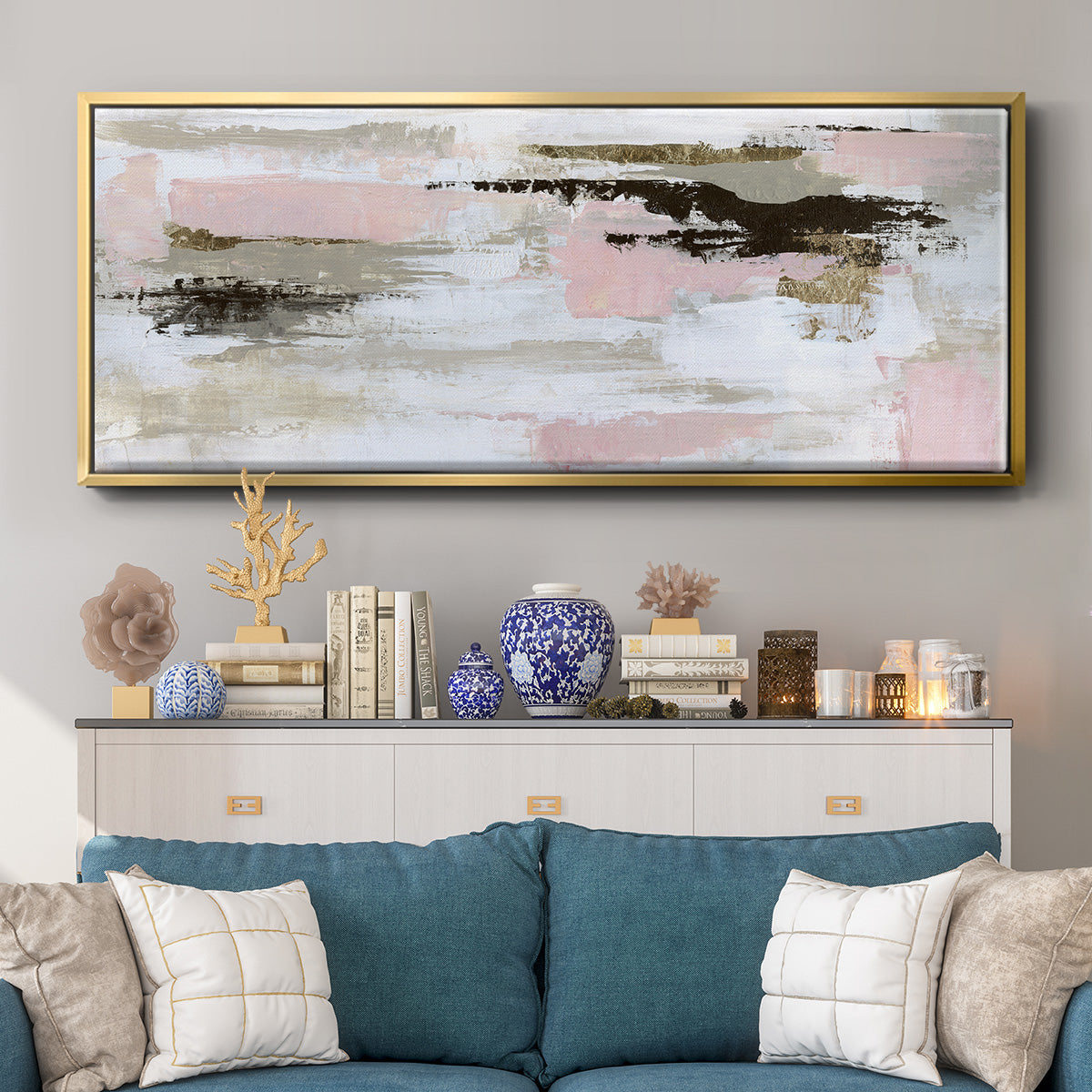Desert Rose - Floater Framed Canvas Print