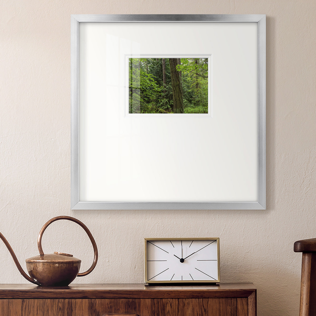 Calm of the Forest- Premium Framed Print Double Matboard