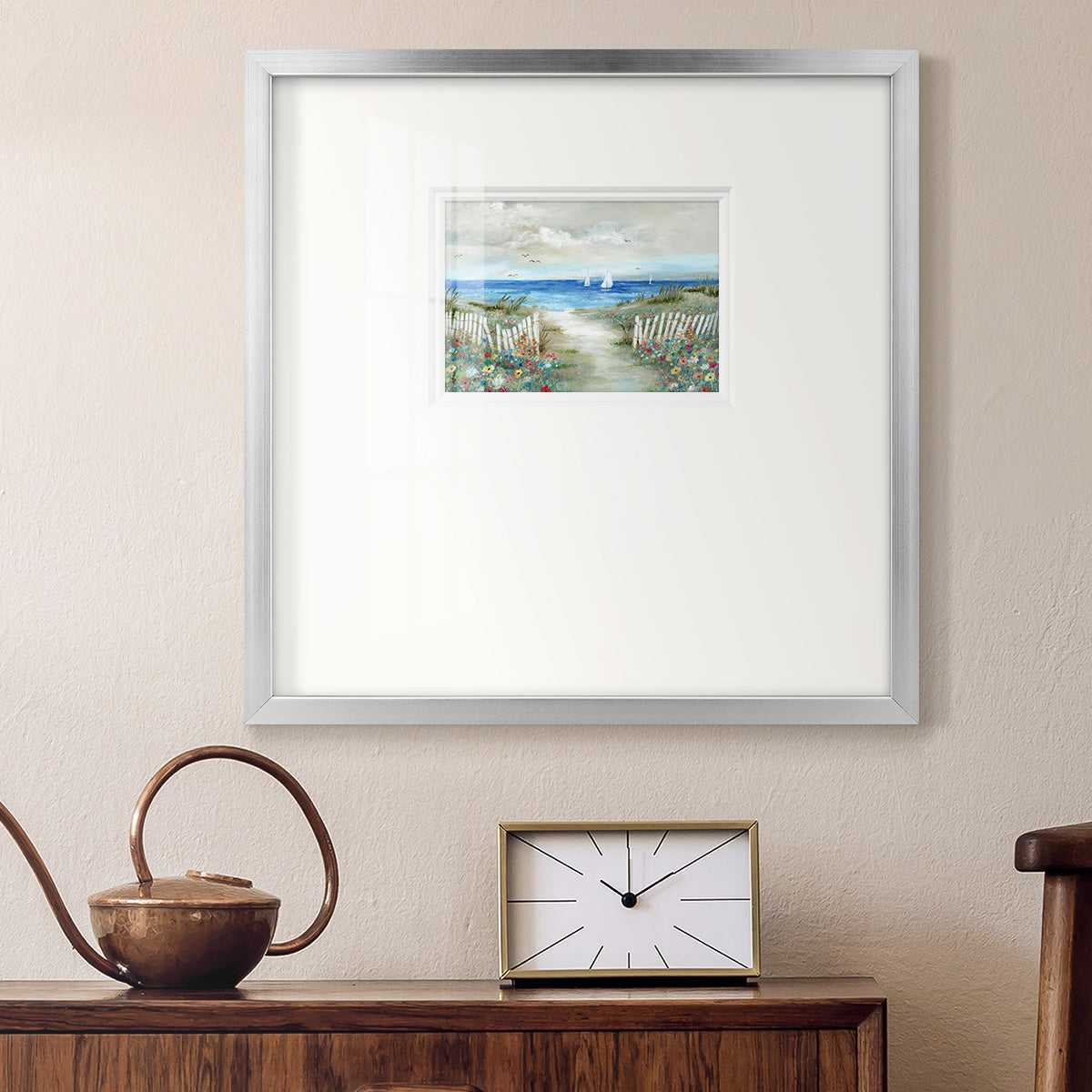 Coastal Garden Premium Framed Print Double Matboard