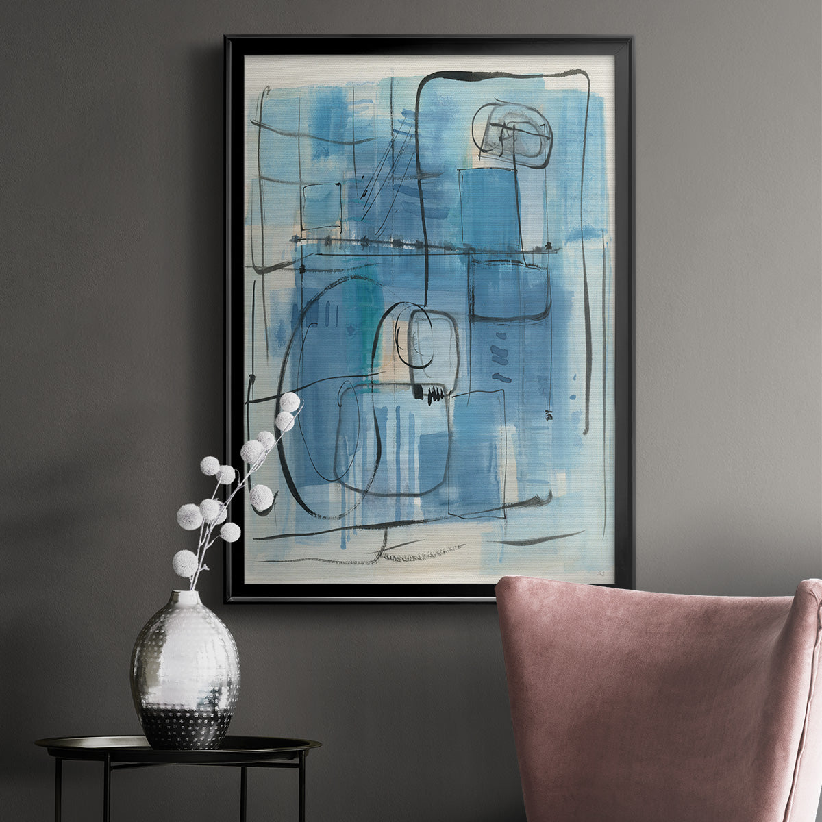 Amalfi Holiday - Modern Framed Canvas Print