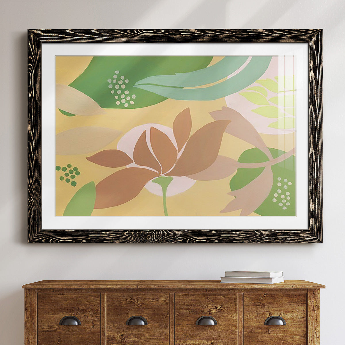 Neutral Blooms I-Premium Framed Print - Ready to Hang