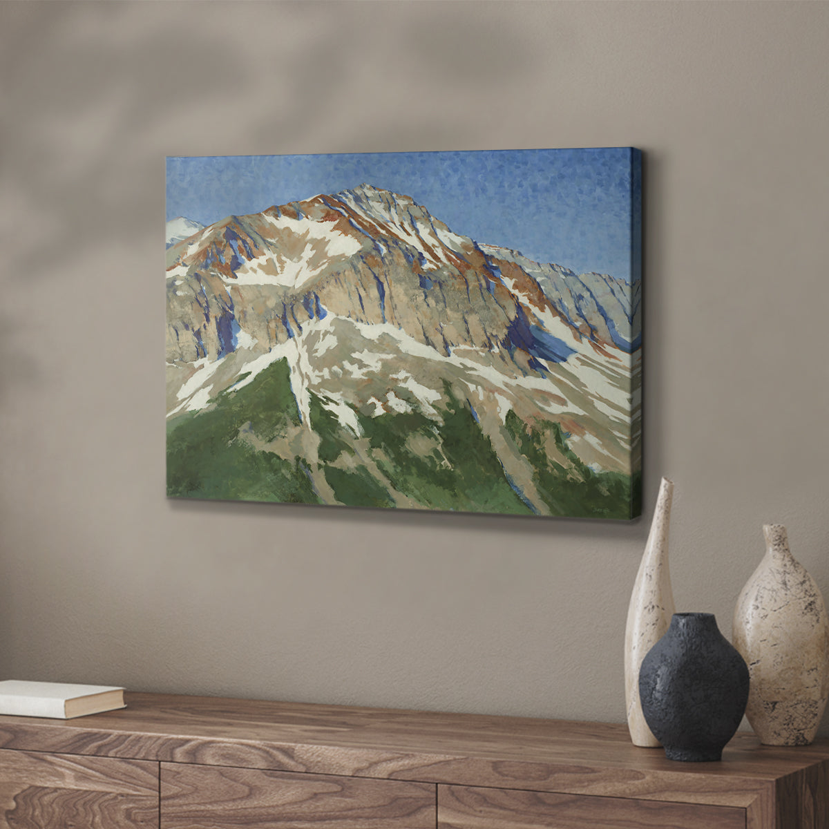 Vermillion Ascent - Canvas Art Print