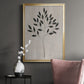 Leaves and Wood I - Modern Framed Canvas Print