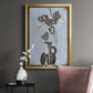 Graphic Flowers in Vase I - Modern Framed Canvas Print