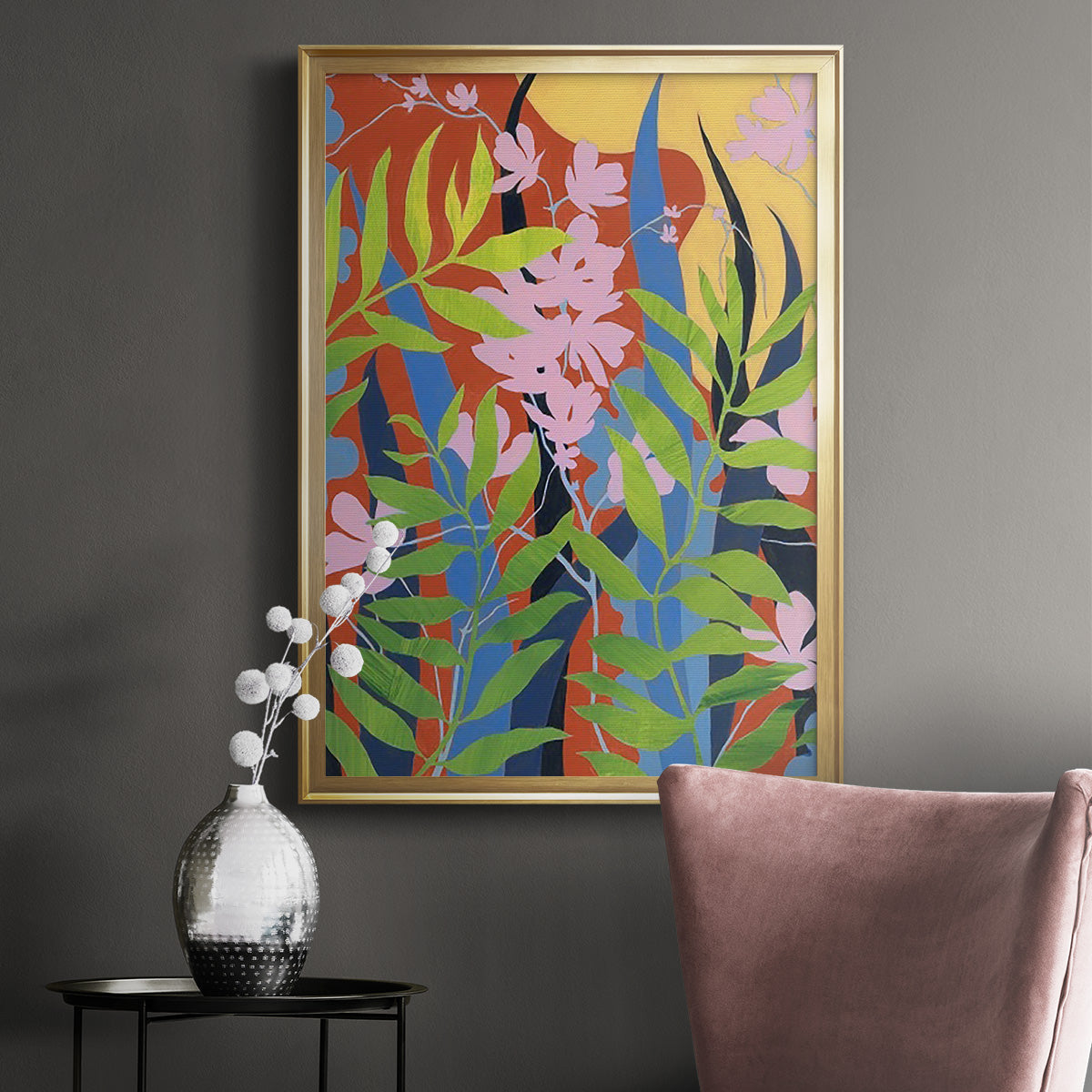 Bold Bright & Wild I - Modern Framed Canvas Print