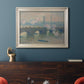 Waterloo Bridge, Gray Day - Ornate Framed Canvas Print