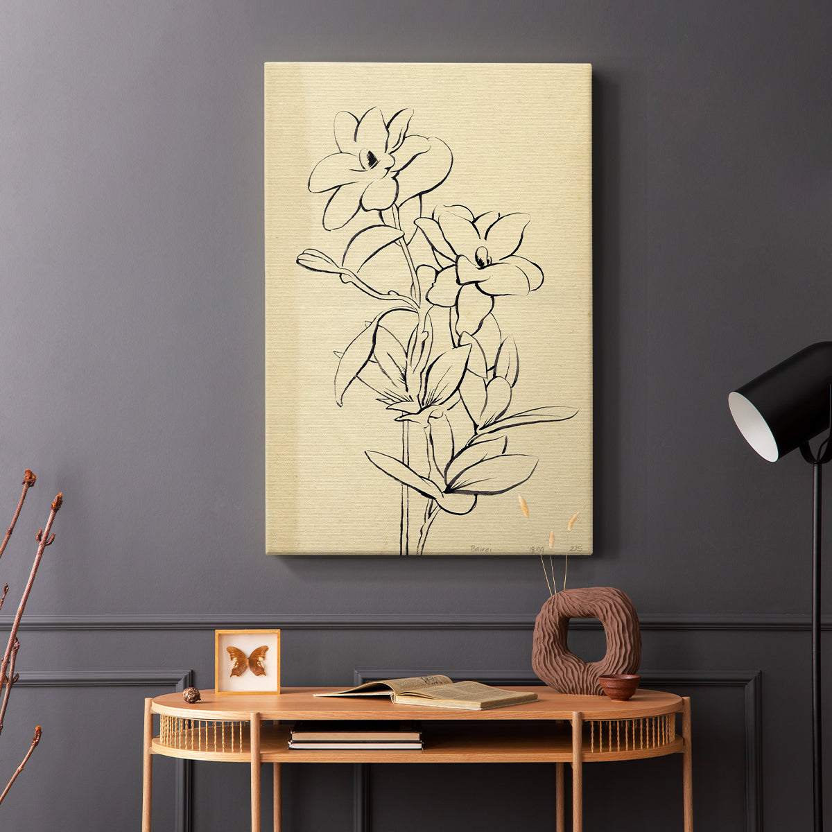 Magnolia Sketch I - Canvas Art Print