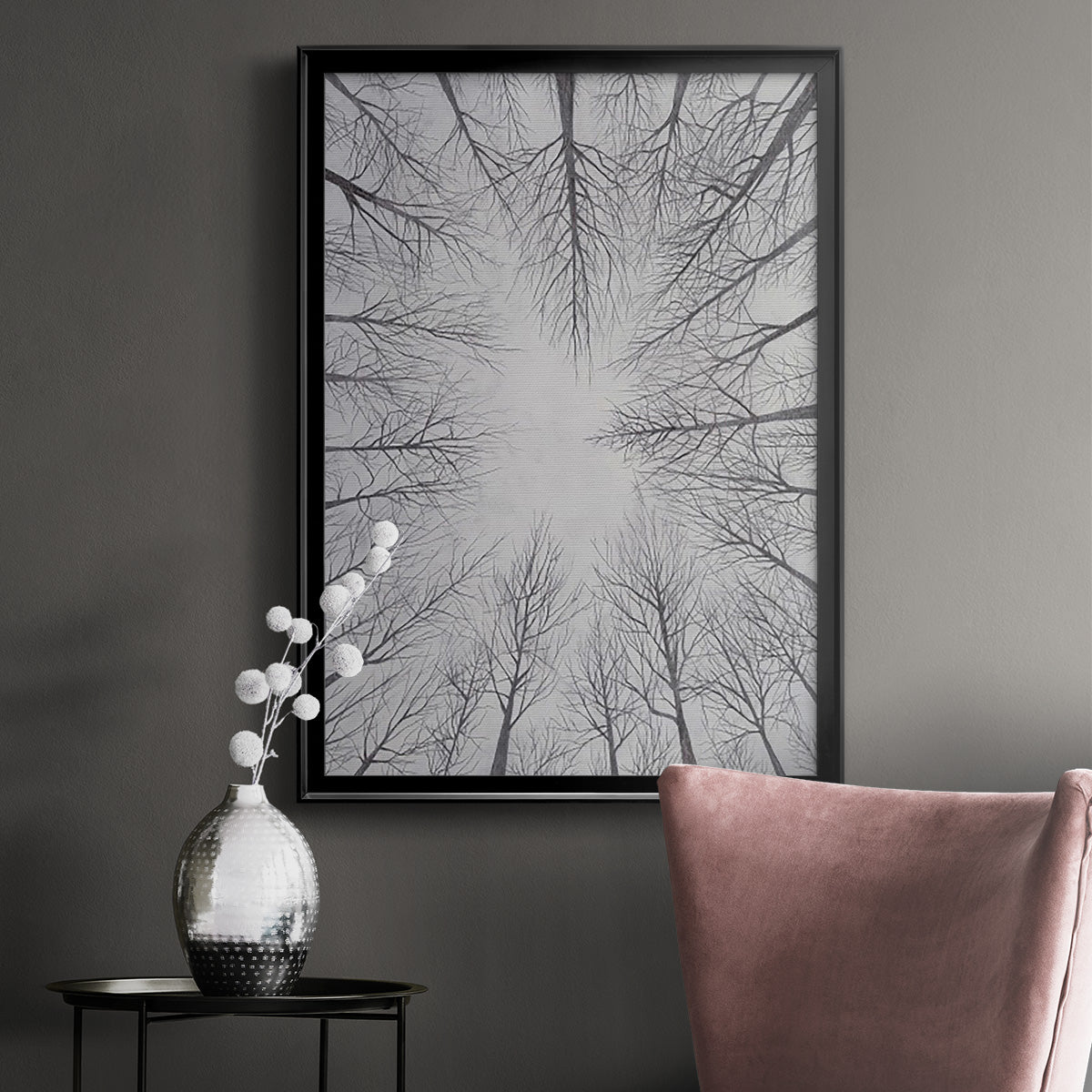 Deciduous Canopy I - Modern Framed Canvas Print