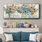 Flower Market Display - Floater Framed Canvas Print