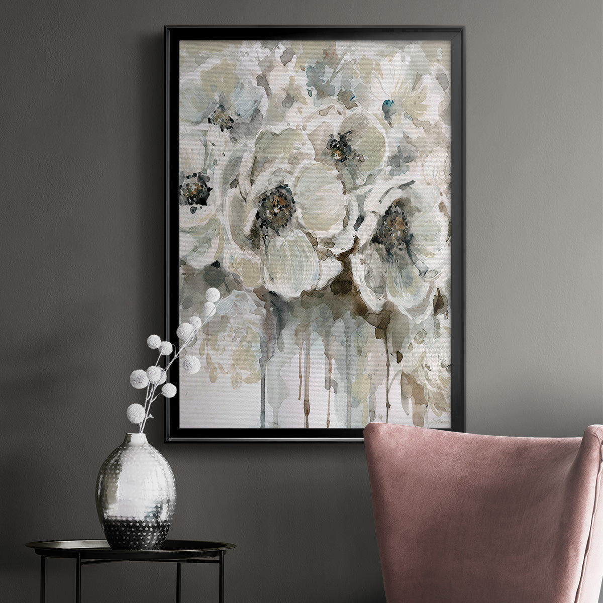 Soft Fragrance I - Modern Framed Canvas Print