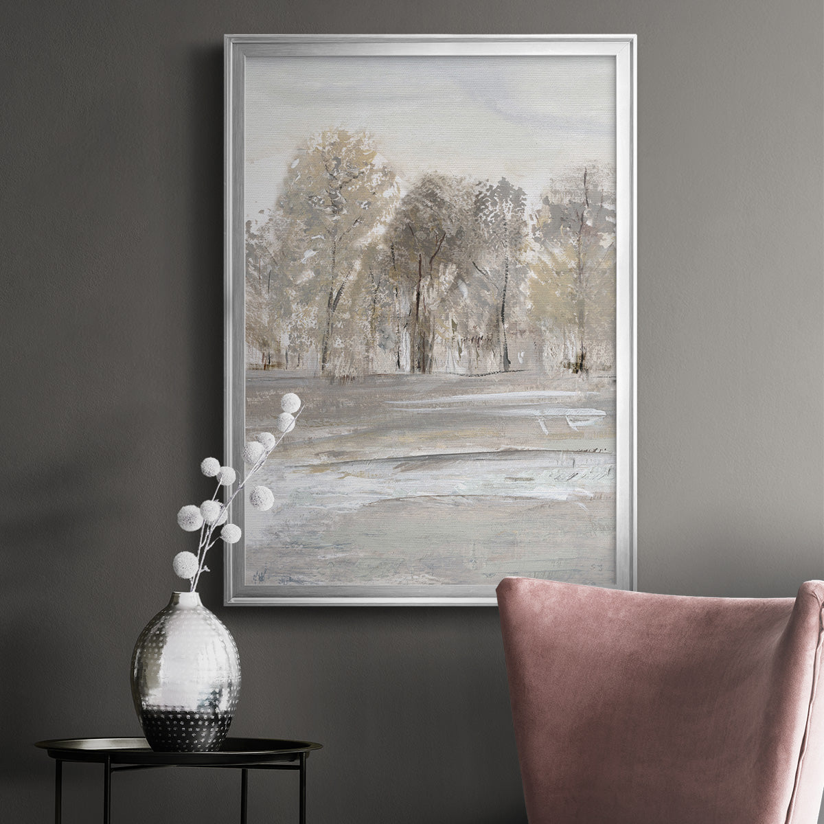 Meadow's Edge II - Modern Framed Canvas Print