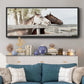 Friendly Visit - Floater Framed Canvas Print