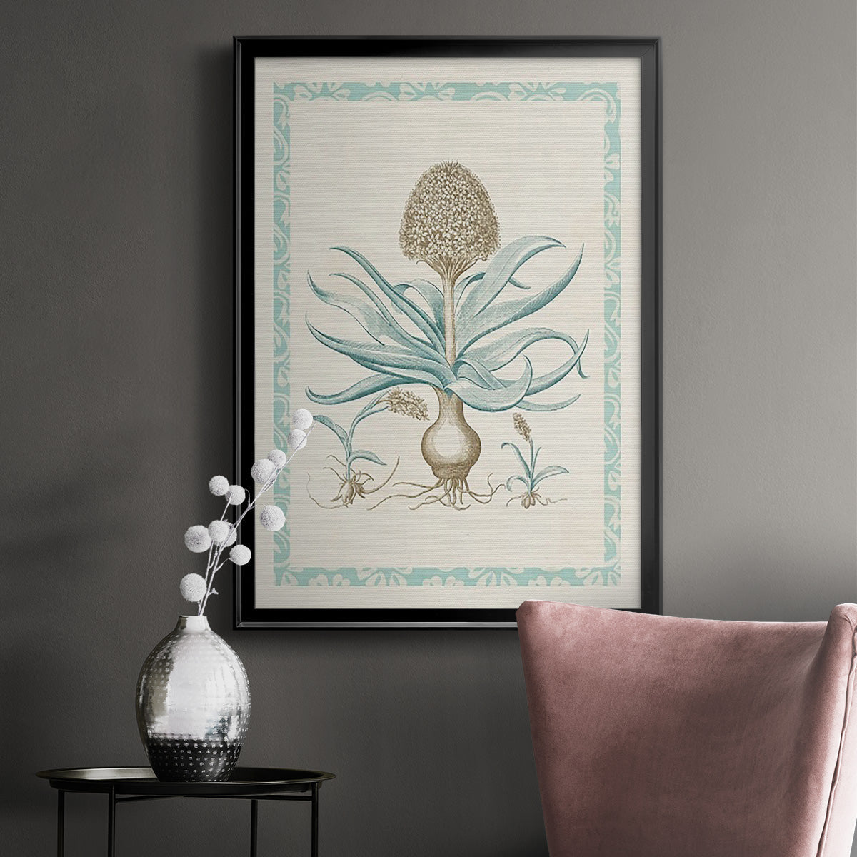 Willow Blue Besler IV - Modern Framed Canvas Print