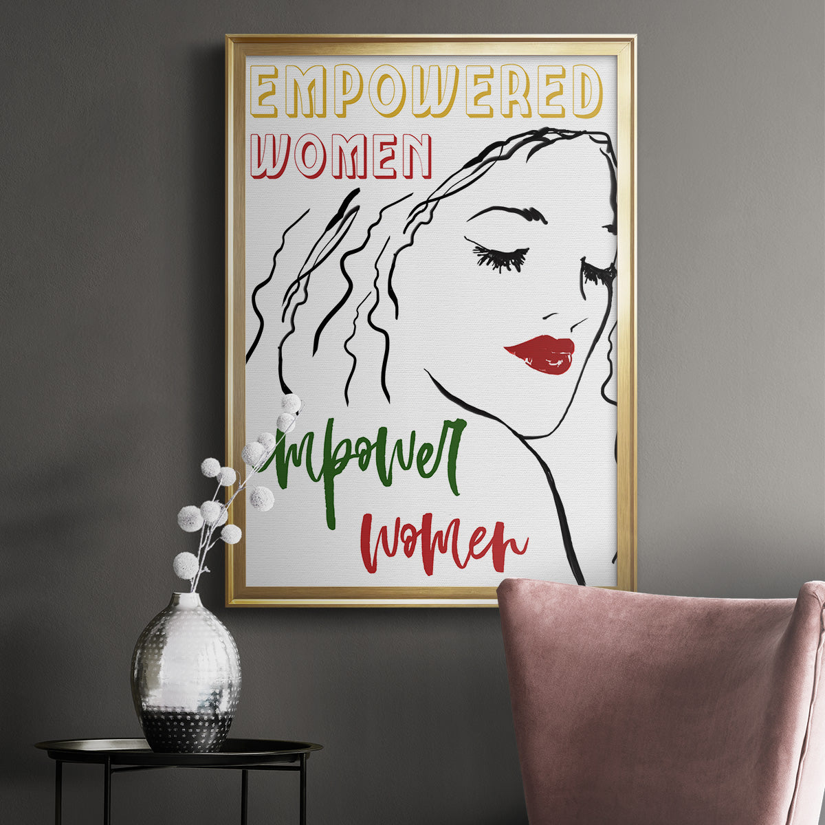 Empowered Women - Modern Framed Canvas Print