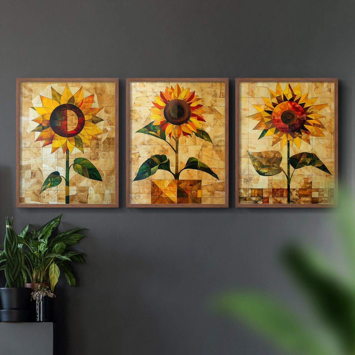 Floral Study Series CLVIII - Restickable Framed Art Set