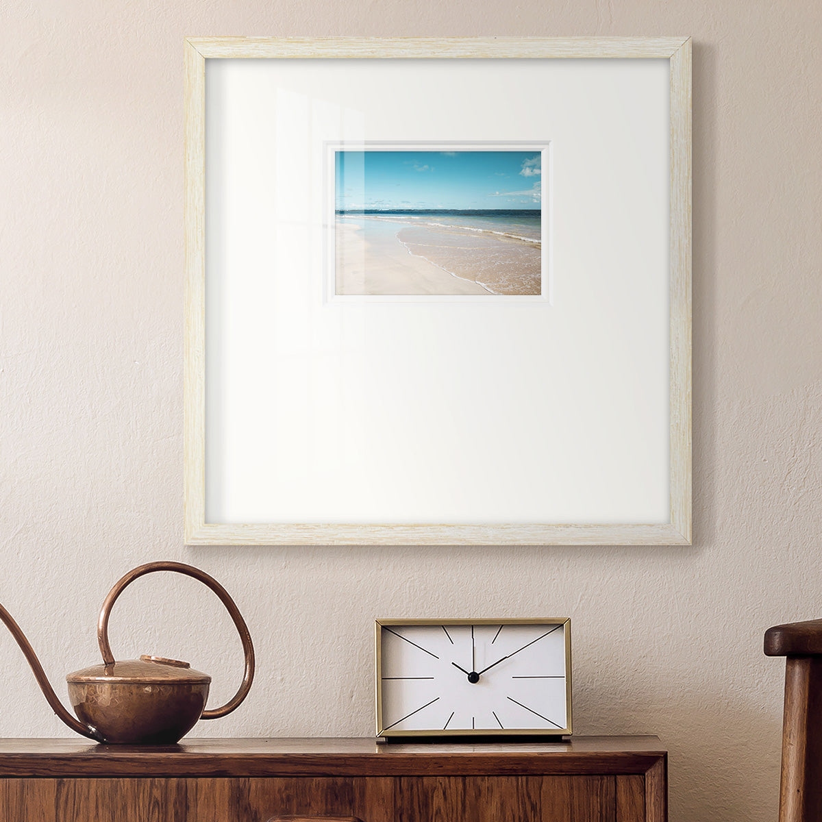 Sugar Sand Beach Premium Framed Print Double Matboard