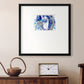 Blue Flow Premium Framed Print Double Matboard