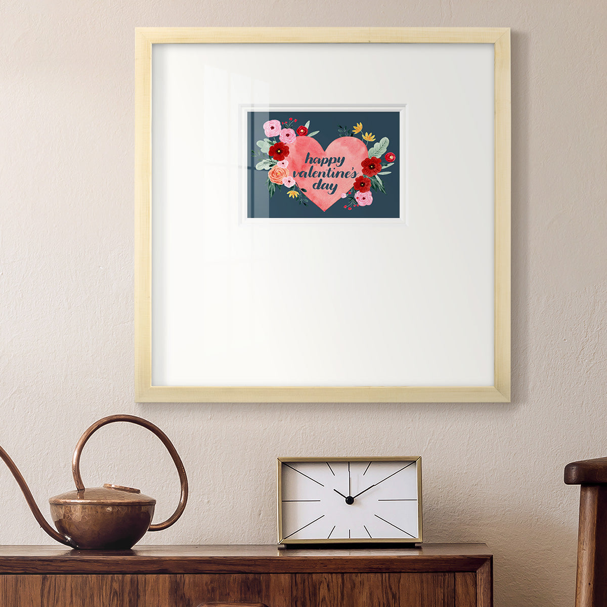 Sweet Hearts Collection A Premium Framed Print Double Matboard