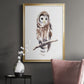 Barred Owl Impressions I - Modern Framed Canvas Print