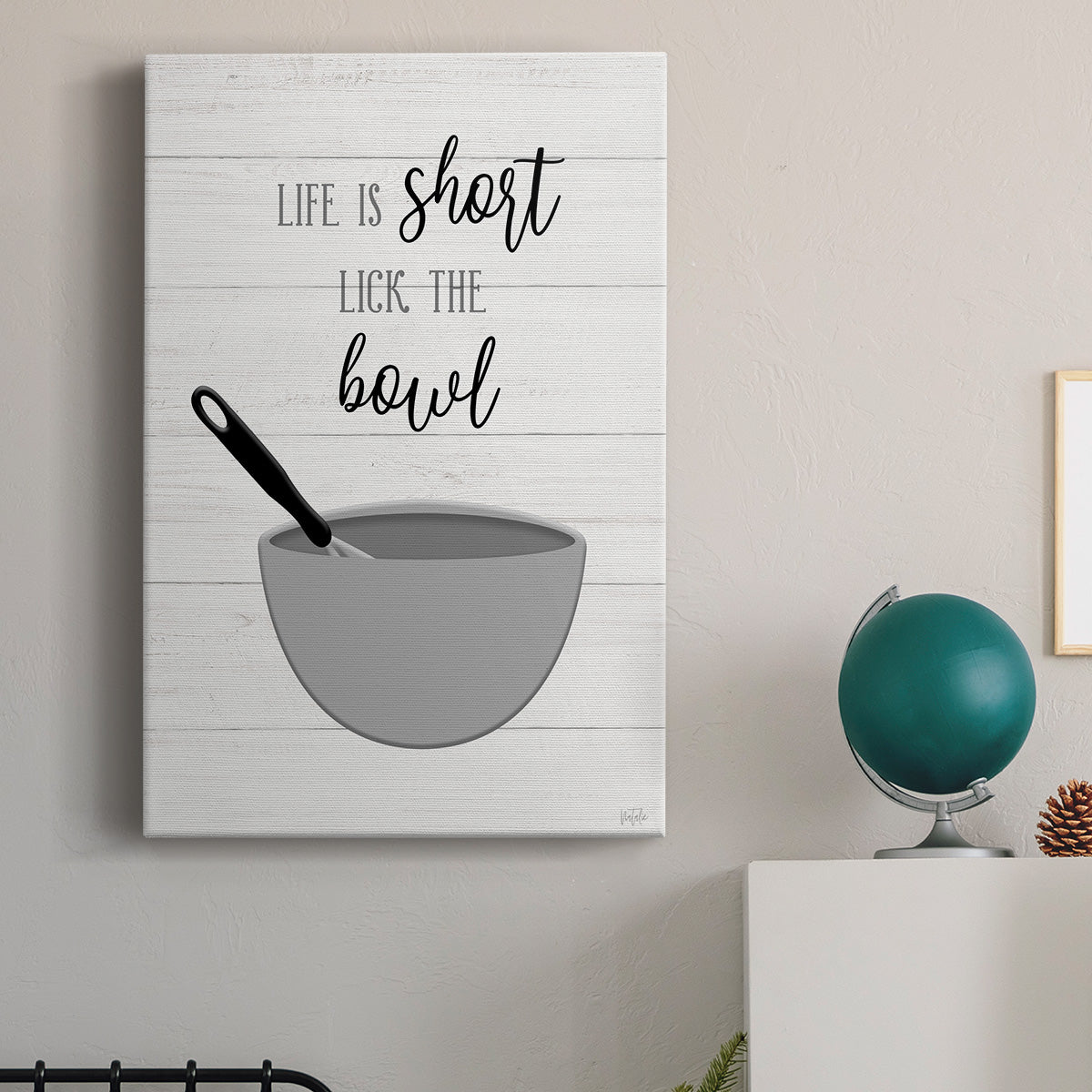 Lick the Bowl Premium Gallery Wrapped Canvas - Ready to Hang