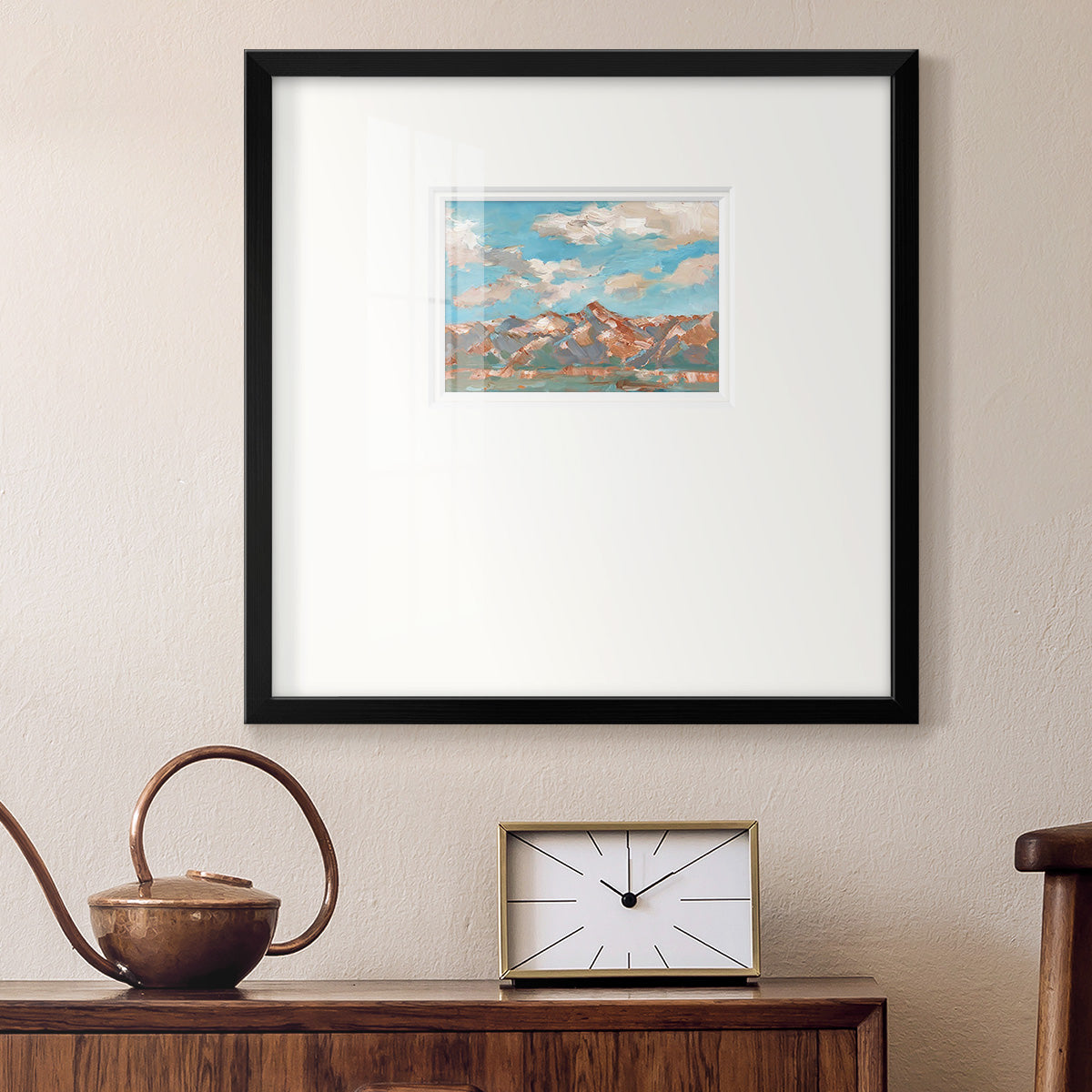 Pastel Western Vista II Premium Framed Print Double Matboard