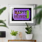 Happy Halloween Ticket - Modern Framed Art Print