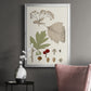 Leaves & Berries II - Modern Framed Canvas Print