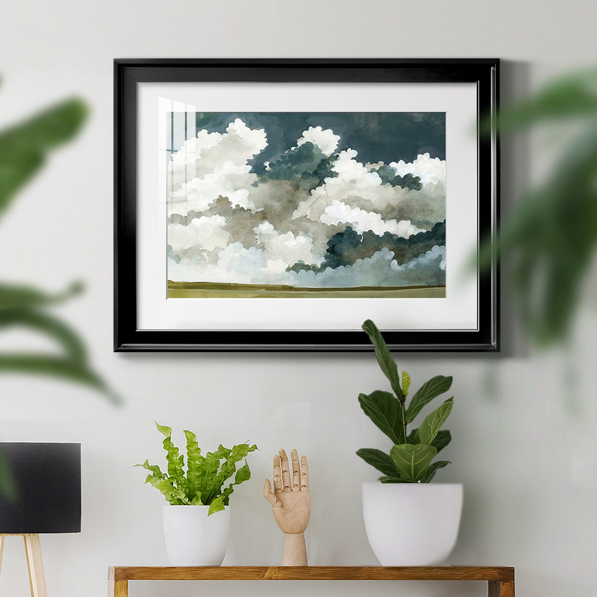 Vast Neutral Sky III - Modern Framed Art Print