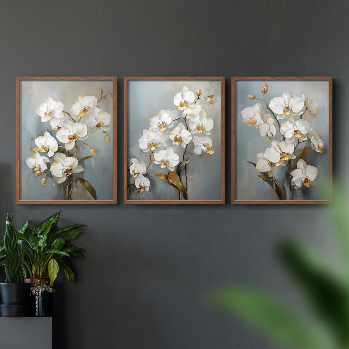 Floral Study Series LXV - Restickable Framed Art Set