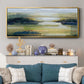 Lime Strata II - Floater Framed Canvas Print