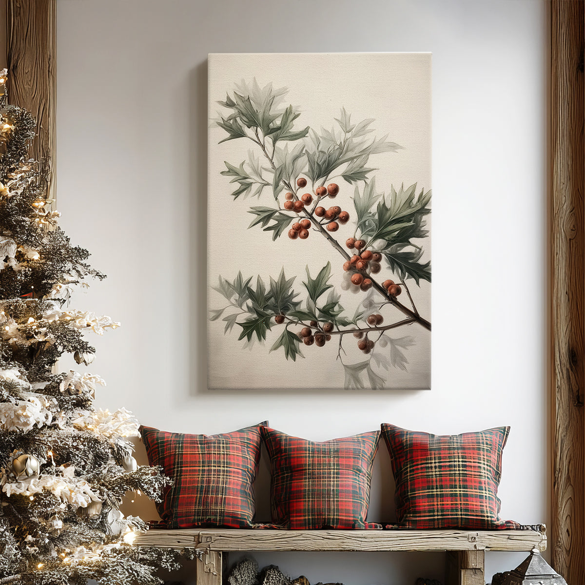 Golden Snow at Eve - Canvas Art Print